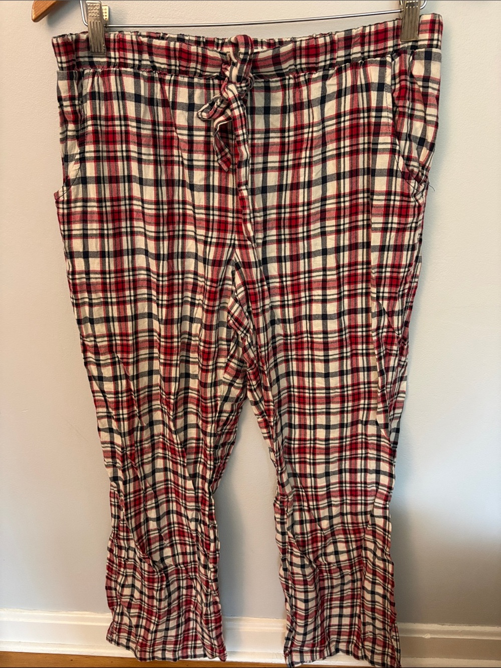Forever 21 Red, White & Black Plaid Women's Pajama Pants